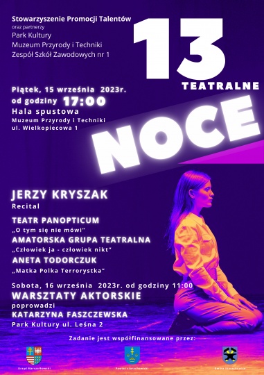 Plakat 13 Nocy Teatrlanych 
